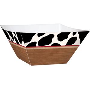 Western Small Paper Square Bowls 3pcs Candy Buffet - Party Centre - Party Centre