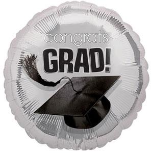 School Colors - Silver Foil Balloon 18in Balloons & Streamers - Party Centre - Party Centre