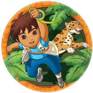 Diego's Biggest Rescue Plates 7in, 8pcs Printed Tableware - Party Centre - Party Centre