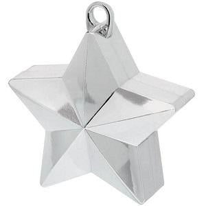Silver Star Balloon Weight 6oz Balloons & Streamers - Party Centre - Party Centre