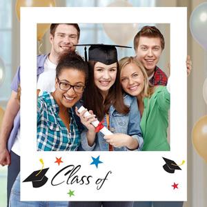 Assembled Grad Polaroid Frame 35in x 30in Party Accessories - Party Centre - Party Centre