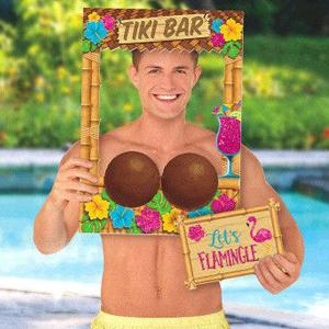 Coconut Bra Printed Board With Glitter Photo Prop Party Accessories - Party Centre - Party Centre