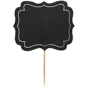 Chalkboard Label Picks  3.50in, 24pcs Party Accessories - Party Centre - Party Centre