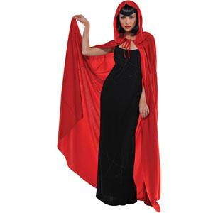 Red Hooded Cape -Adult Costumes & Apparel - Party Centre - Party Centre