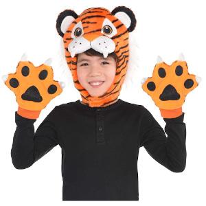 Child Tiger Kit Hood And Gloves Costumes & Apparel - Party Centre - Party Centre