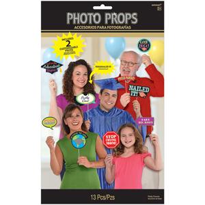Grad Family Photo Props 13pcs Party Accessories - Party Centre - Party Centre