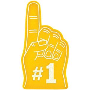 Yellow Spirit Foam Finger Party Accessories - Party Centre - Party Centre