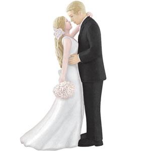 Bride & Groom With Bouquet Cake Topper Party Accessories - Party Centre - Party Centre