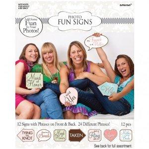 Bridal Shower Game Signs 12pcs Pinata - Party Centre - Party Centre