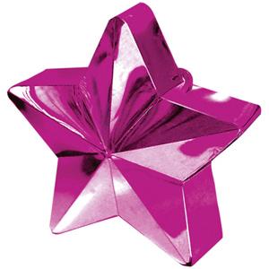 Bright Pink Star Balloon Weight 6oz Balloons & Streamers - Party Centre - Party Centre