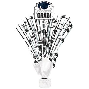 School Colors - White Grad Spray Centerpiece Decorations - Party Centre - Party Centre