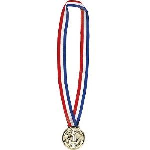 Gold Award Medal Necklace Party Accessories - Party Centre - Party Centre