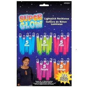 Assorted Light Stick Necklaces 25pcs Party Accessories - Party Centre - Party Centre