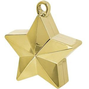 Gold Star Balloon Weight 6oz Balloons & Streamers - Party Centre - Party Centre
