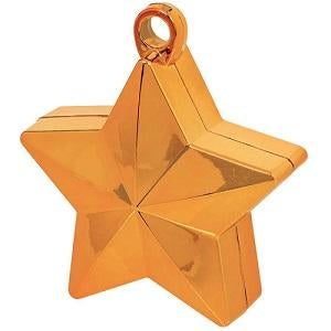 Orange Star Balloon Weight 6oz Balloons & Streamers - Party Centre - Party Centre