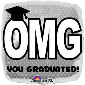 Omg You Graduated! Foil 18in Balloons & Streamers - Party Centre - Party Centre
